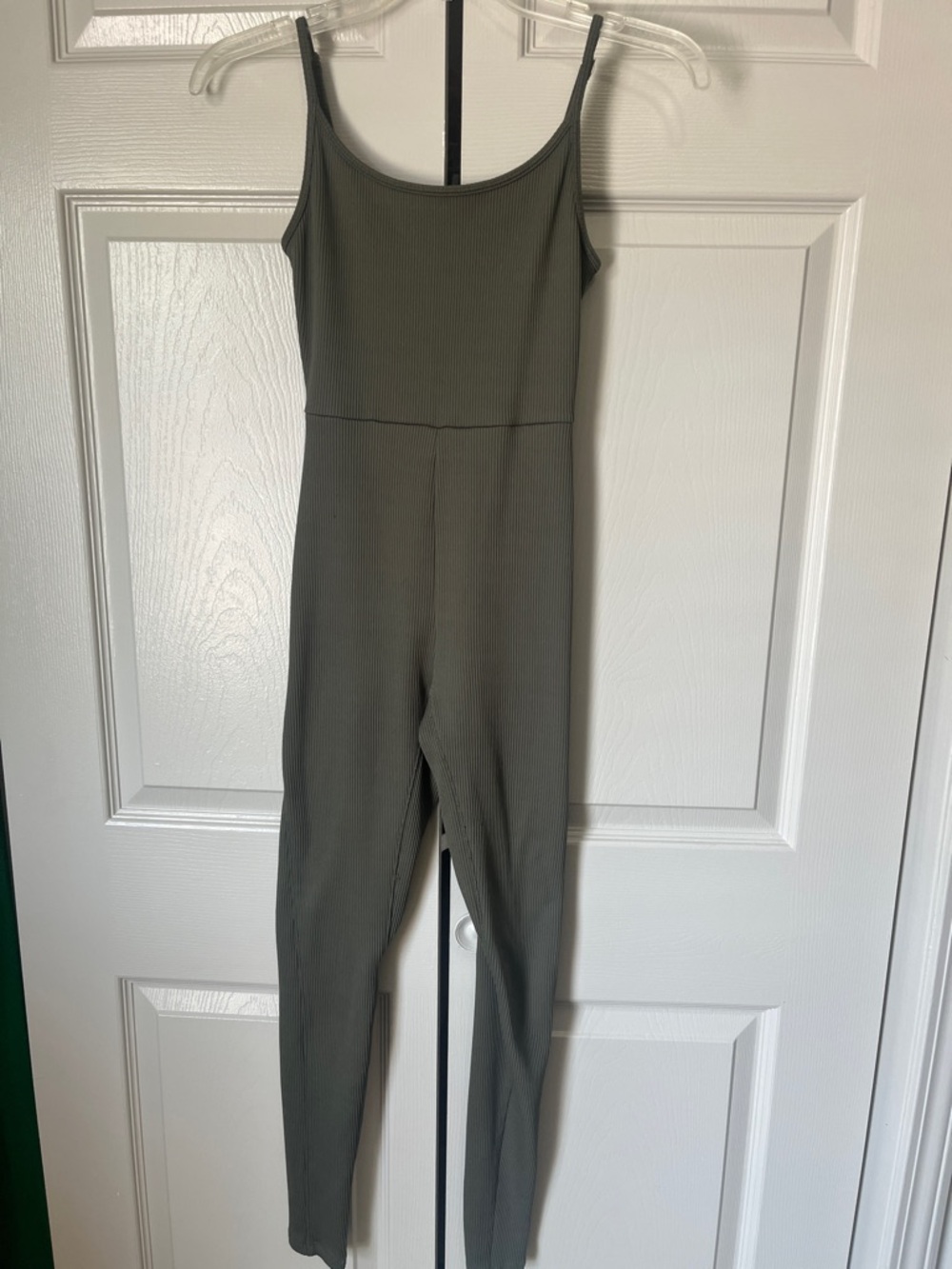 wild fable Olive Ribbed Slim Jumpsuit